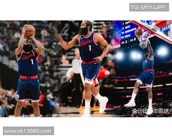 快船赢球海报曝光小卡笑容灿烂哈登背影引发球迷热议